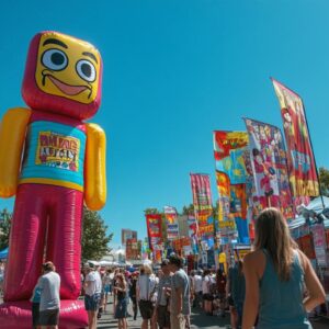 Attirez tous les regards avec un homme gonflable publicitaire personnalisé