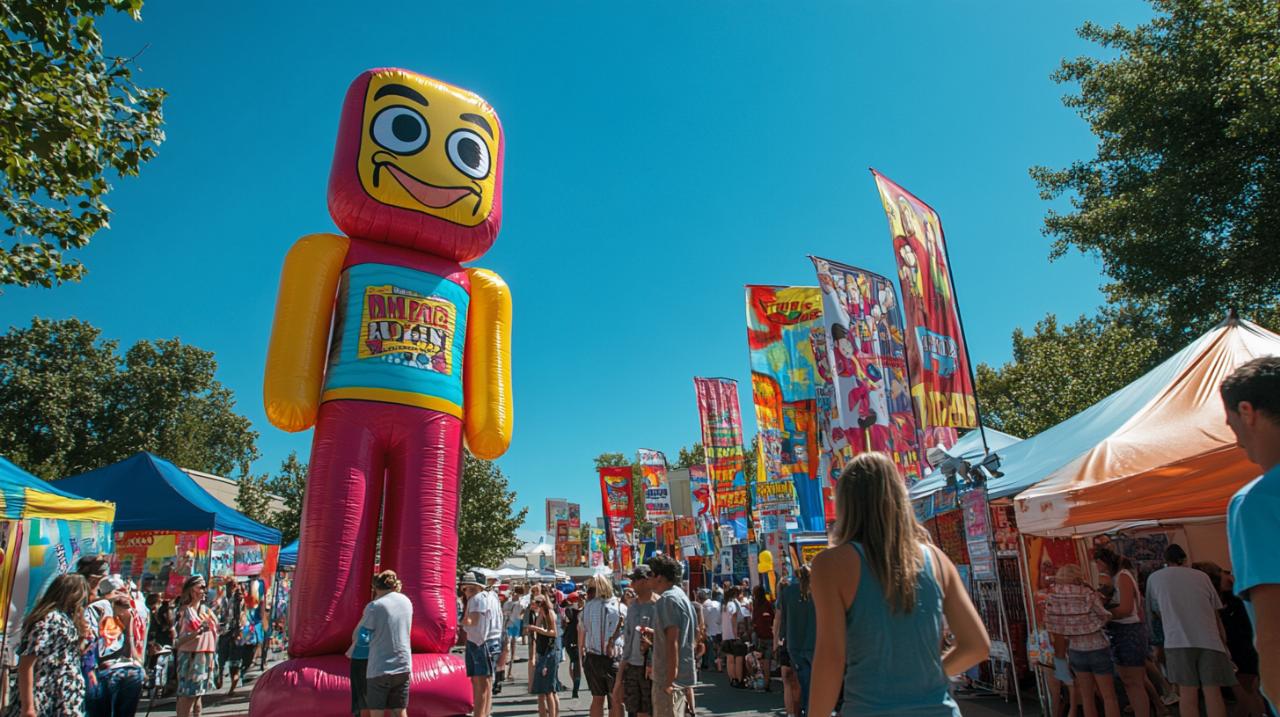 Attirez tous les regards avec un homme gonflable publicitaire personnalisé